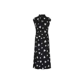 MOCO Sleeveless Dress Women's Black With Print