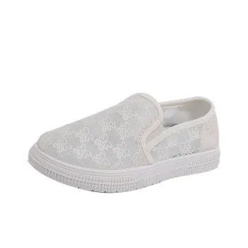 SUPEREDGE Anti Slip Wear Resistant Low Top Casual Shoes Women's White