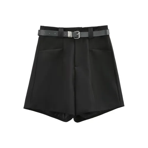 A Paradise For Awakening Casual Shorts Women's Black