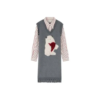 ELF SACK Long-Sleeved Dresses Women's Monster Gray