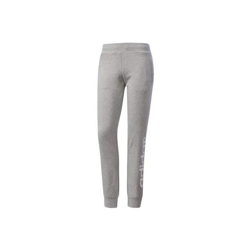 Adidas PT CH LINEAR Knitted Sports Pants Women's Medium Heather Gray-0