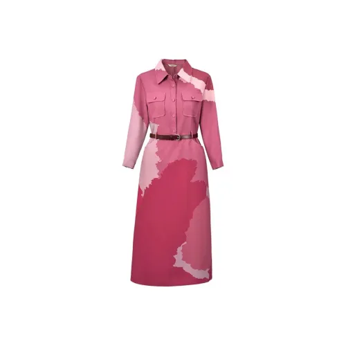 DIFFIE RIEGER Long-Sleeved Dresses Women's Fuchsia