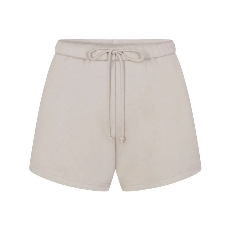 SKIMS COTTON FLEECE CLASSIC SHORT Casual Shorts Women's STONE/Stone Color-0