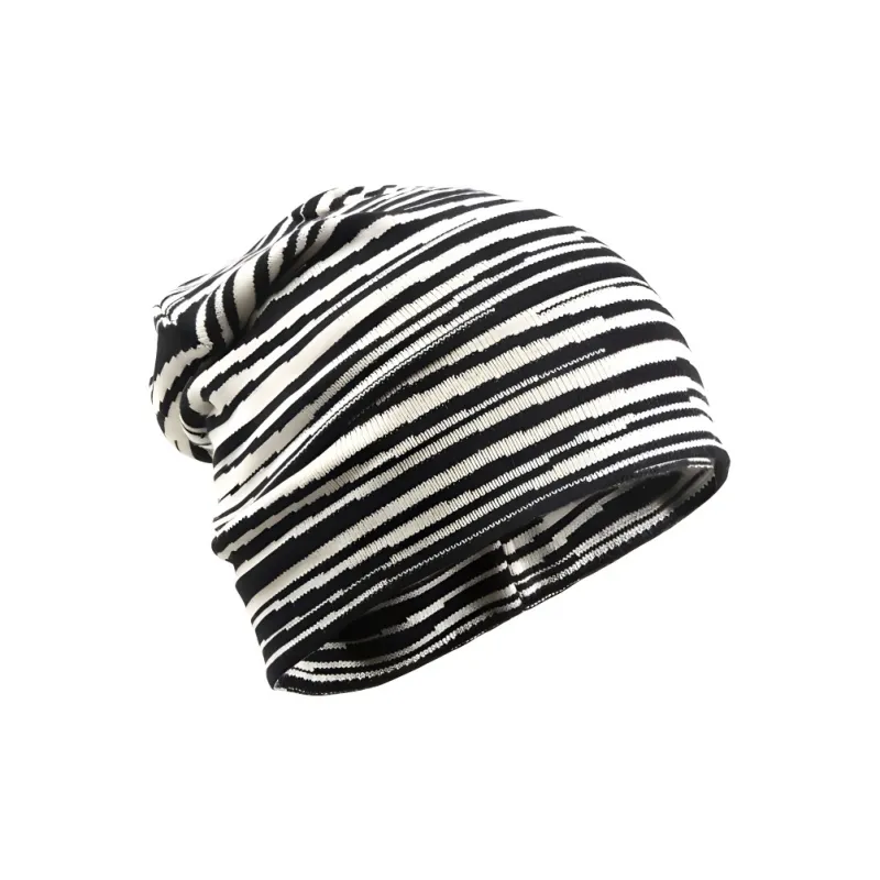 BAIJUAN Beanies Unisex Black/White-3