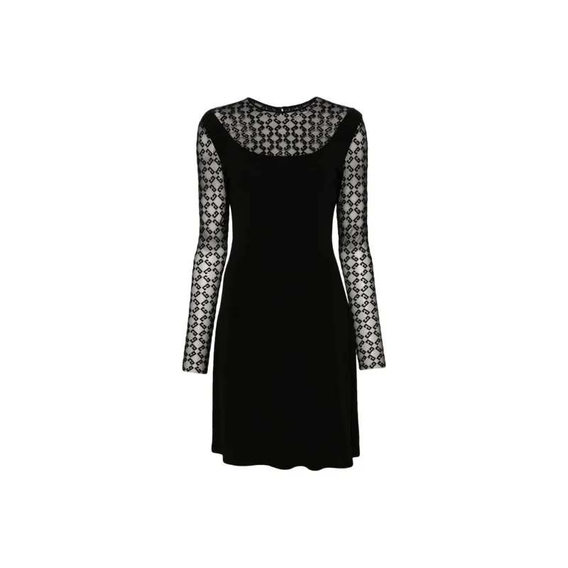 Givenchy 4G Flocked Midi Dress-0
