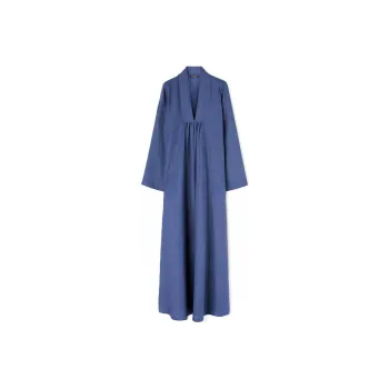 Loro Piana Kamilah Dress Long-Sleeved Dresses Women's Blue
