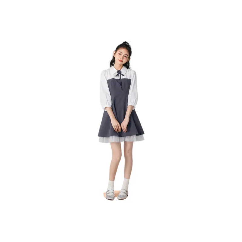 ZIHAN Long-Sleeved Dresses Women's Dark Gray-0