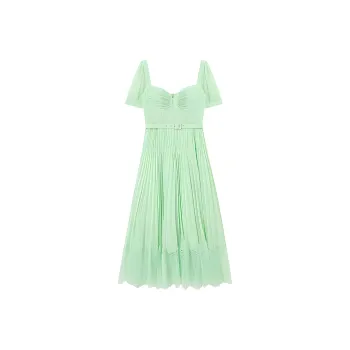 Self-portrait Short-Sleeved Dresses Women's Mint Green