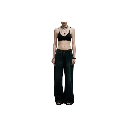 R13 SS24 Jeans Women's Camden Navy Blue