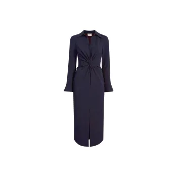 Cinq A Sept McKenna Ruched Shirt Dress