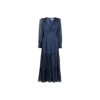 Rixo Long-Sleeved Dresses Women's Blue