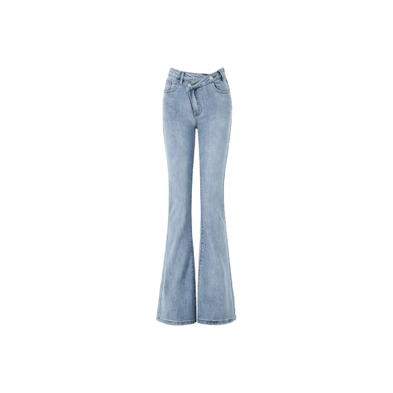 Wen Shan Jeans Women's Light Blue-7