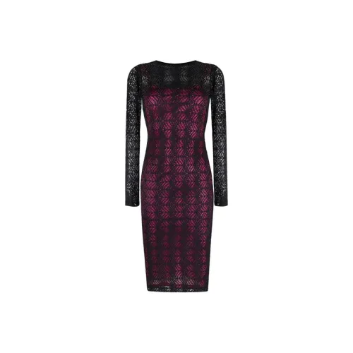 VERSACE JEANS COUTURE Sheer Long-sleeved Dress