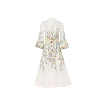 Zimmermann SS24 Long-Sleeved Dresses Women's Cream