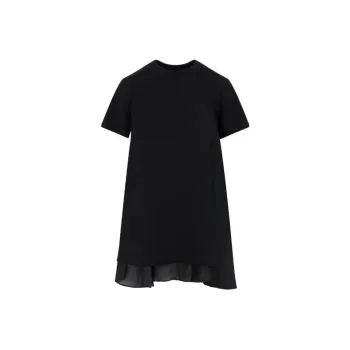 Sacai Pleat detail Mini Dress