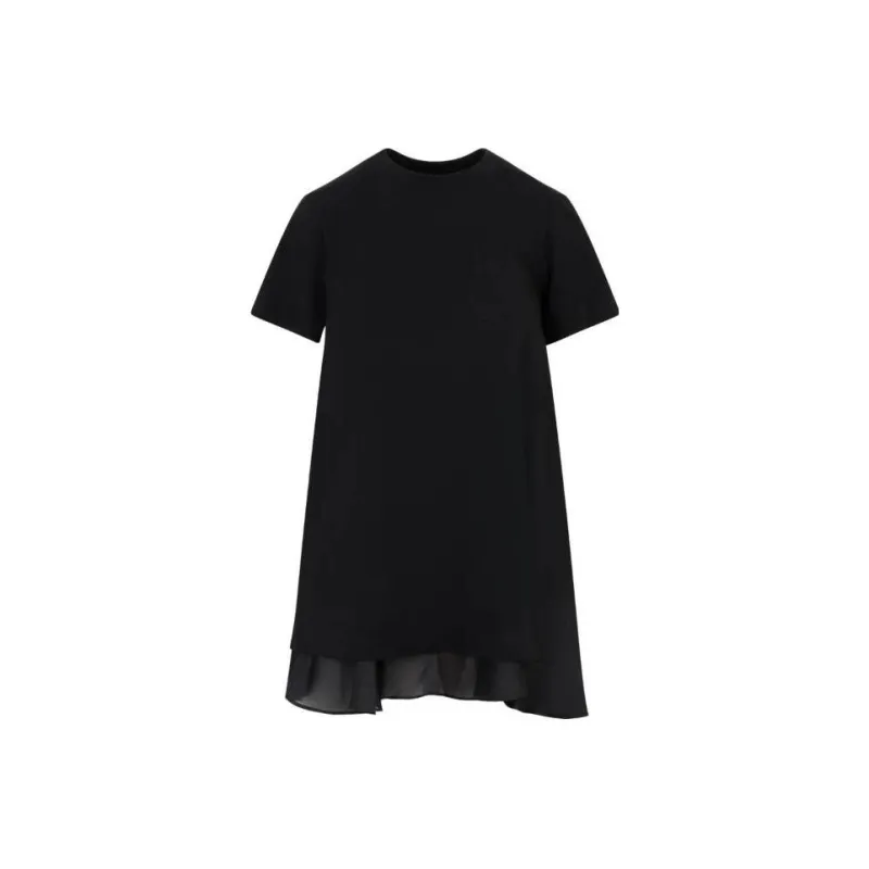 Sacai Pleat detail Mini Dress-0
