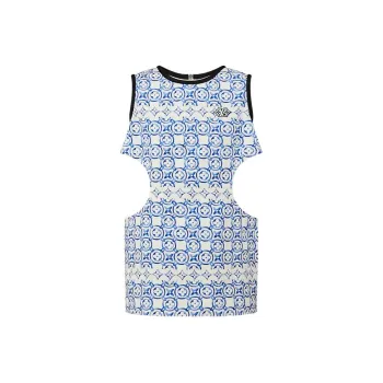 LOUIS VUITTON Sleeveless Dress Women's Blue