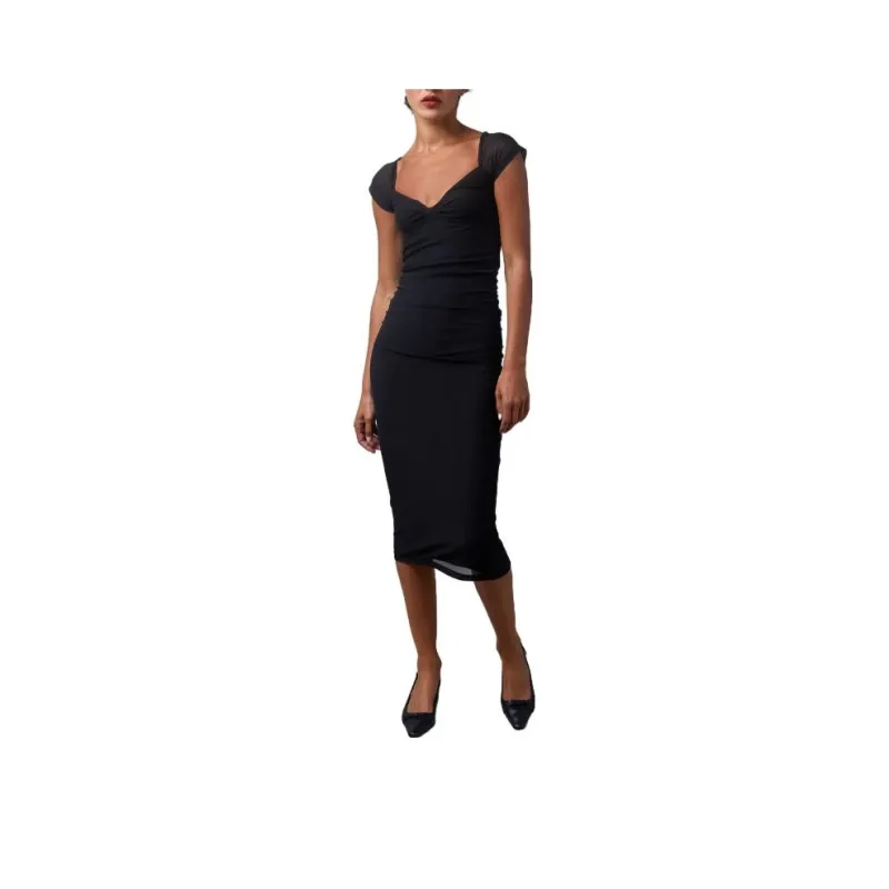 Rouje LALY DRESS Short-Sleeved Dresses Women's Black-0