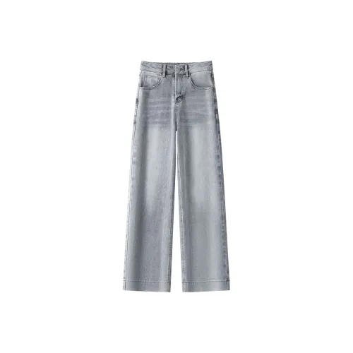 LUYOUYE Jeans Women's Smoke Gray