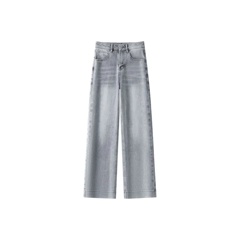 LUYOUYE Jeans Women's Smoke Gray-0
