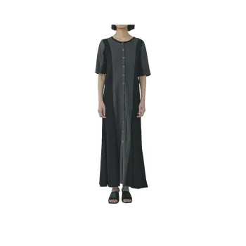 PUBLIC TOKYO SS24 Short Sleeved Dress Women's Black