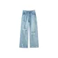 Light Vintage Blue Ankle-Length