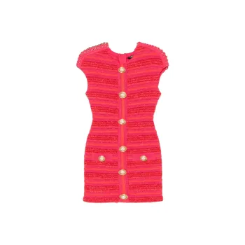 BALMAIN Tweed Mini Dress