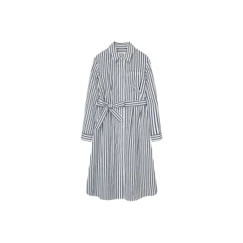 E.land Long Sleeved Dress Women's Dark Navy Blue