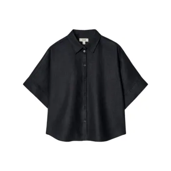 COS Shirts Women's Navy Blue