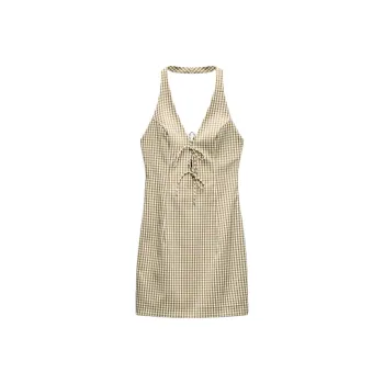 ZARA Slip Dresses Women's Brown