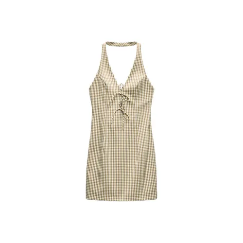 ZARA Slip Dresses Women's Brown