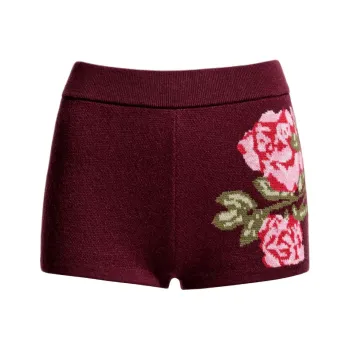 Magda Butrym X H&M Magda Butrym Collaboration Casual Shorts Women's Burgundy