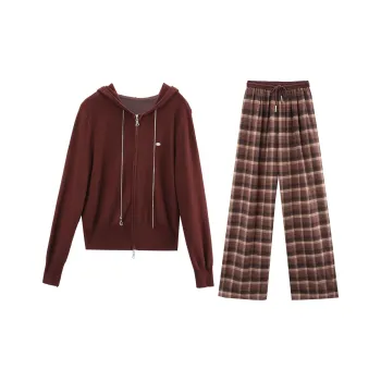 A Paradise For Awakening Casual Suit Women's Burgundy
