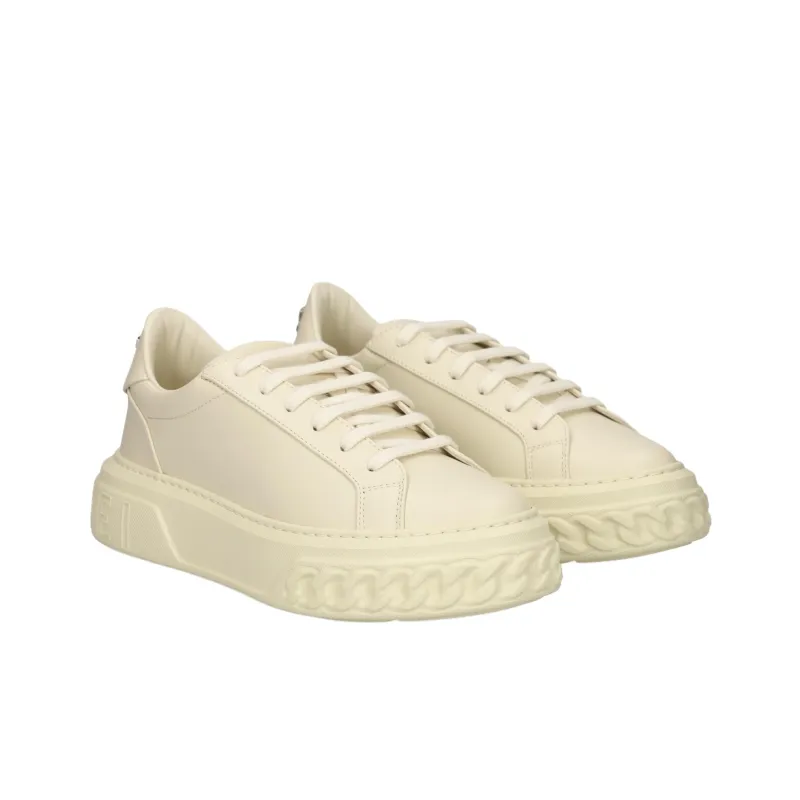 Casadei Low Top Skateboard Shoes Women's Milk-2