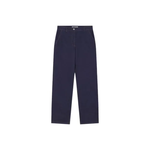 Maison Kitsune Profile Fox Patch Straight Leg Jeans