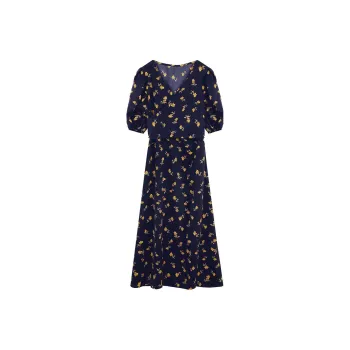 Migu Short Sleeved Dresses Women's Summer Night Floral, Multicolor