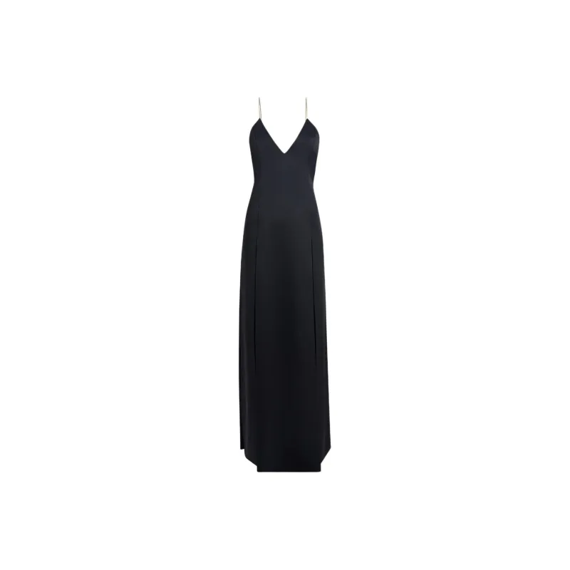 KHAITE The Nonya V-Neck Sleeveless Dress-0