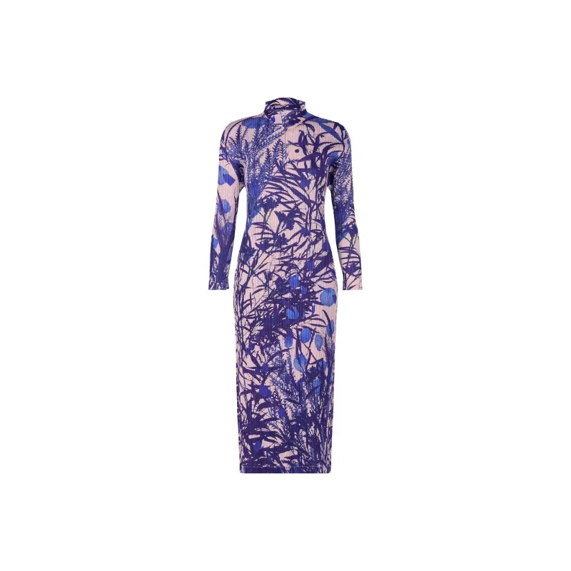 PLEATS PLEASE ISSEY MIYAKE Long Sleeved Dresses Women's Purple-0