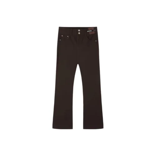 EICHITOO Jeans Women's Red Brown