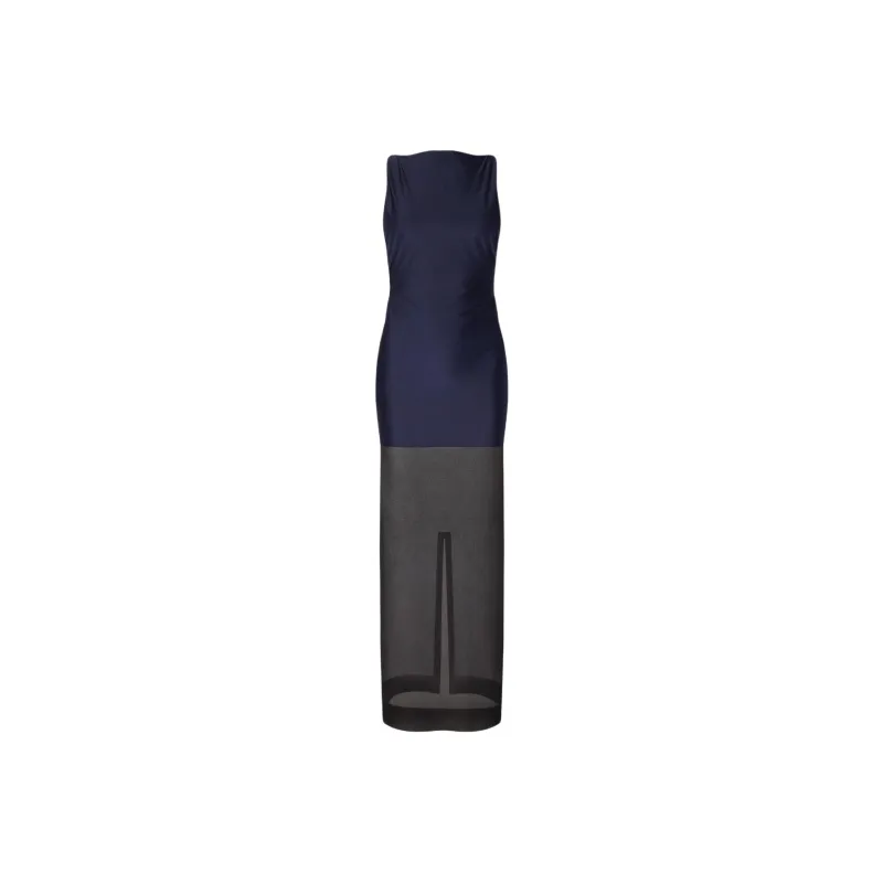 Jacquemus Banista Long Dress 'Dark Navy'-0