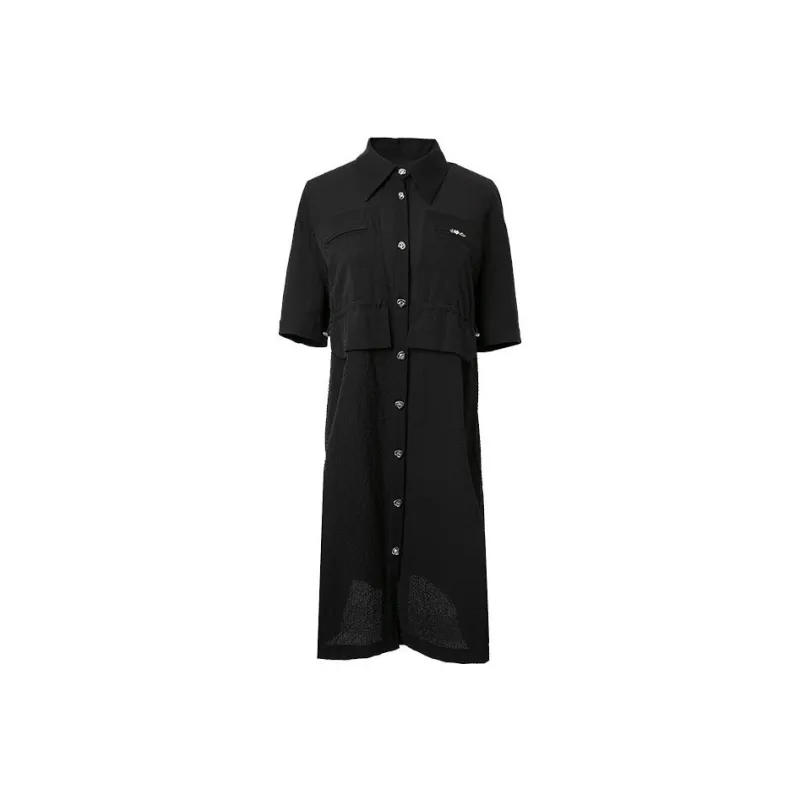 LOFT SHINE Short-Sleeved Dresses Women's Black-0