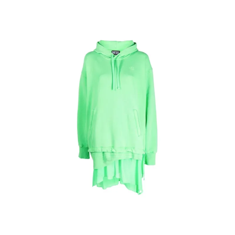 DIESEL Long-Sleeved Dresses Women's Green-0