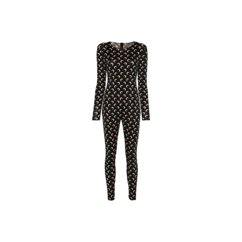 Marine Serre Crescent Moon print Jumpsuit-0