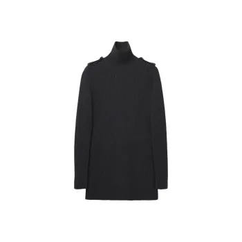 Alexander McQueen Ribbed Knit Mini Dress