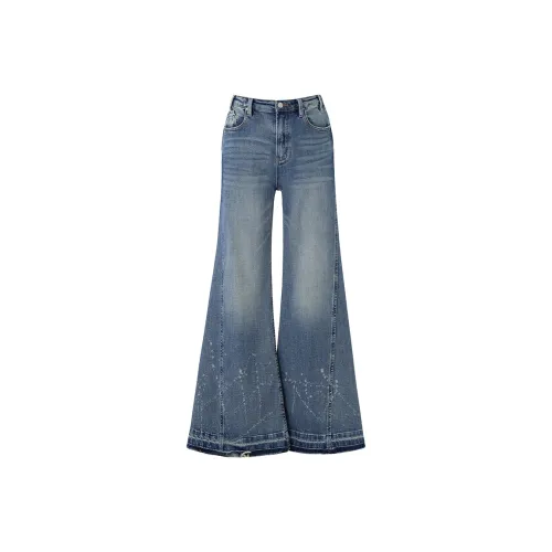 SOON FLOWER Jeans Women's Blue