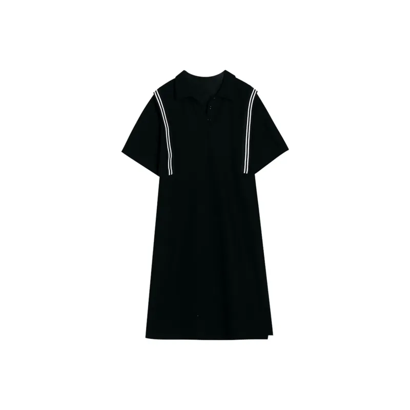 Gui'er Short-Sleeved Dresses Women's Black-0