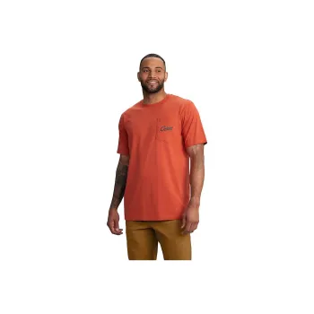Carhartt T Shirts Men Saddle Red