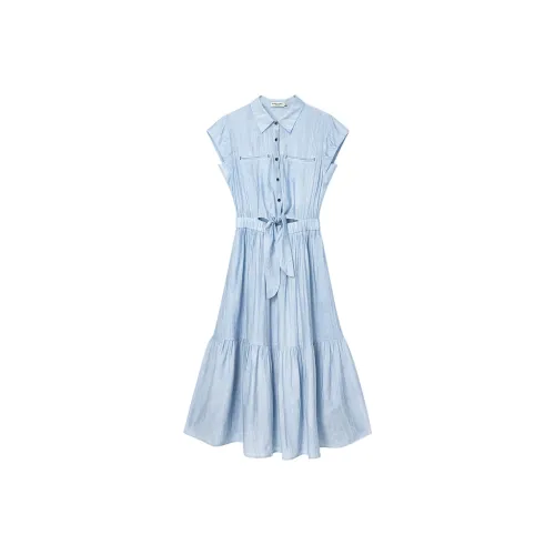 Bethine Short Sleeved Dress Women's Illusion Blue
