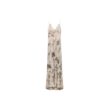 ZARA Slip Dresses Women's Gold