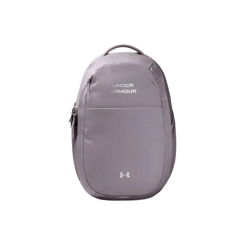 Under Armour Polyester Backpack Regular Women's Lead Gray Purple